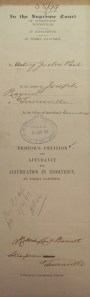 Affadavit 5 June 1899