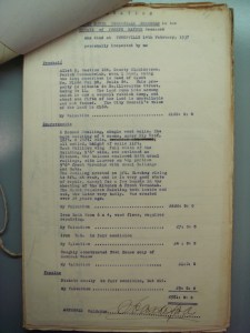 Estate docs - house & land valuation