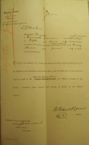 Insolvency letter